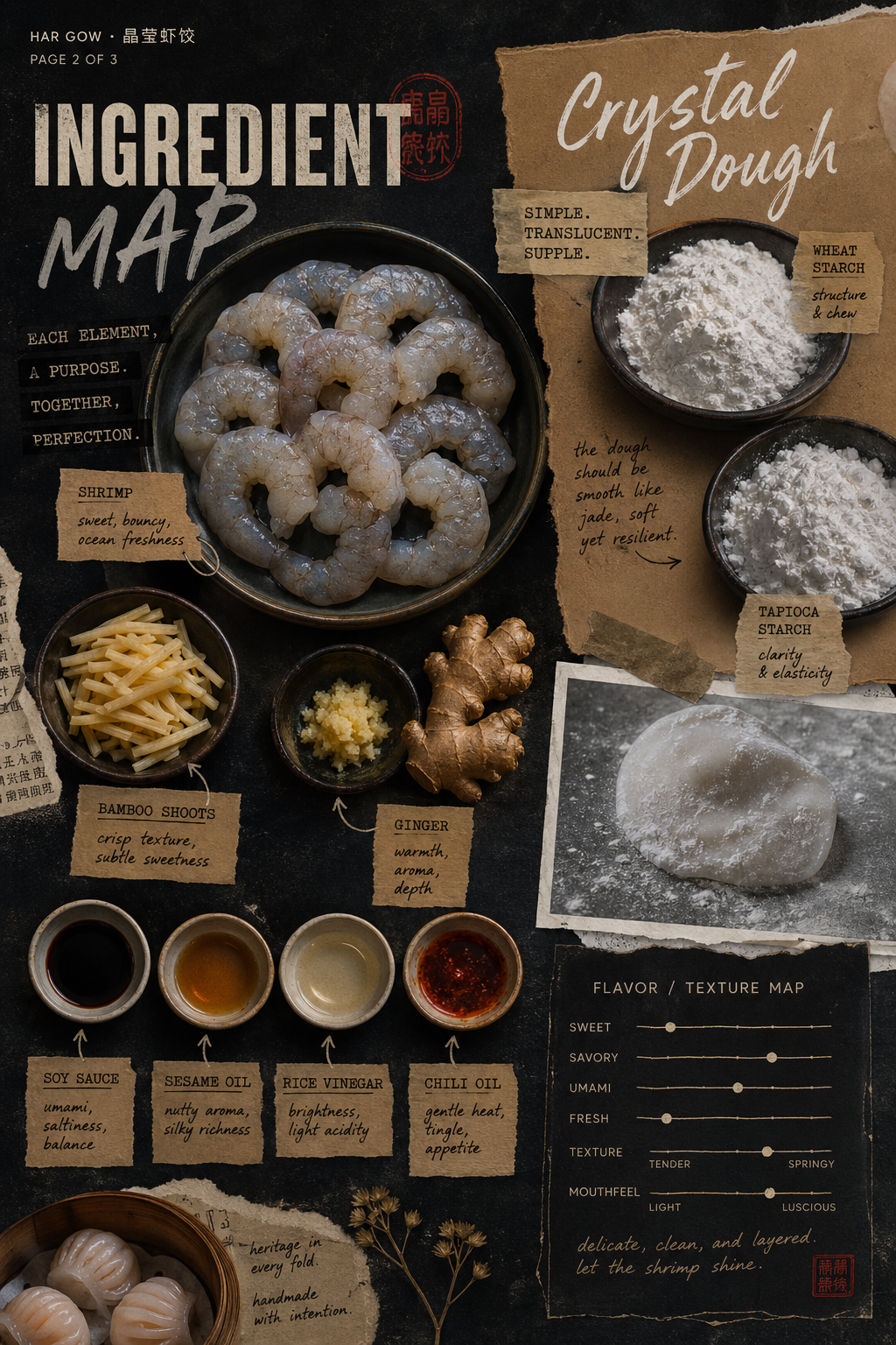 Image for recipe: Chinese Crystal Shrimp Dumplings Har Gow 🥟✨