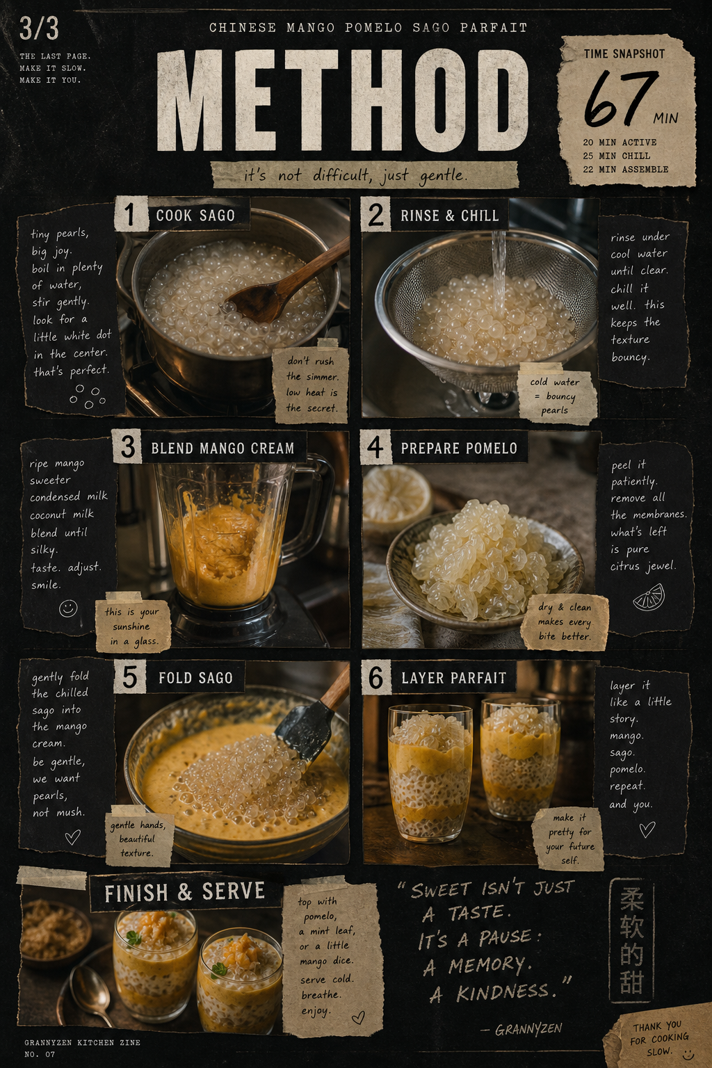 Image for recipe: Chinese Mango Pomelo Sago Parfait 🥭✨