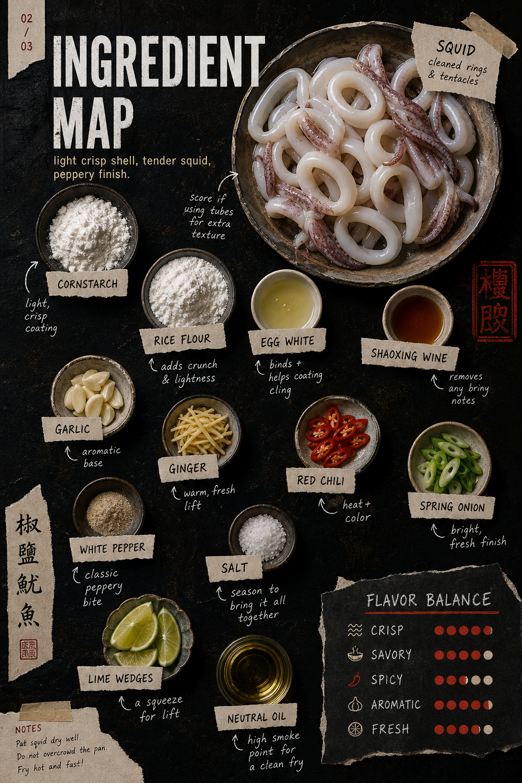 Image for recipe: Chinese Salt and Pepper Squid 🦑✨