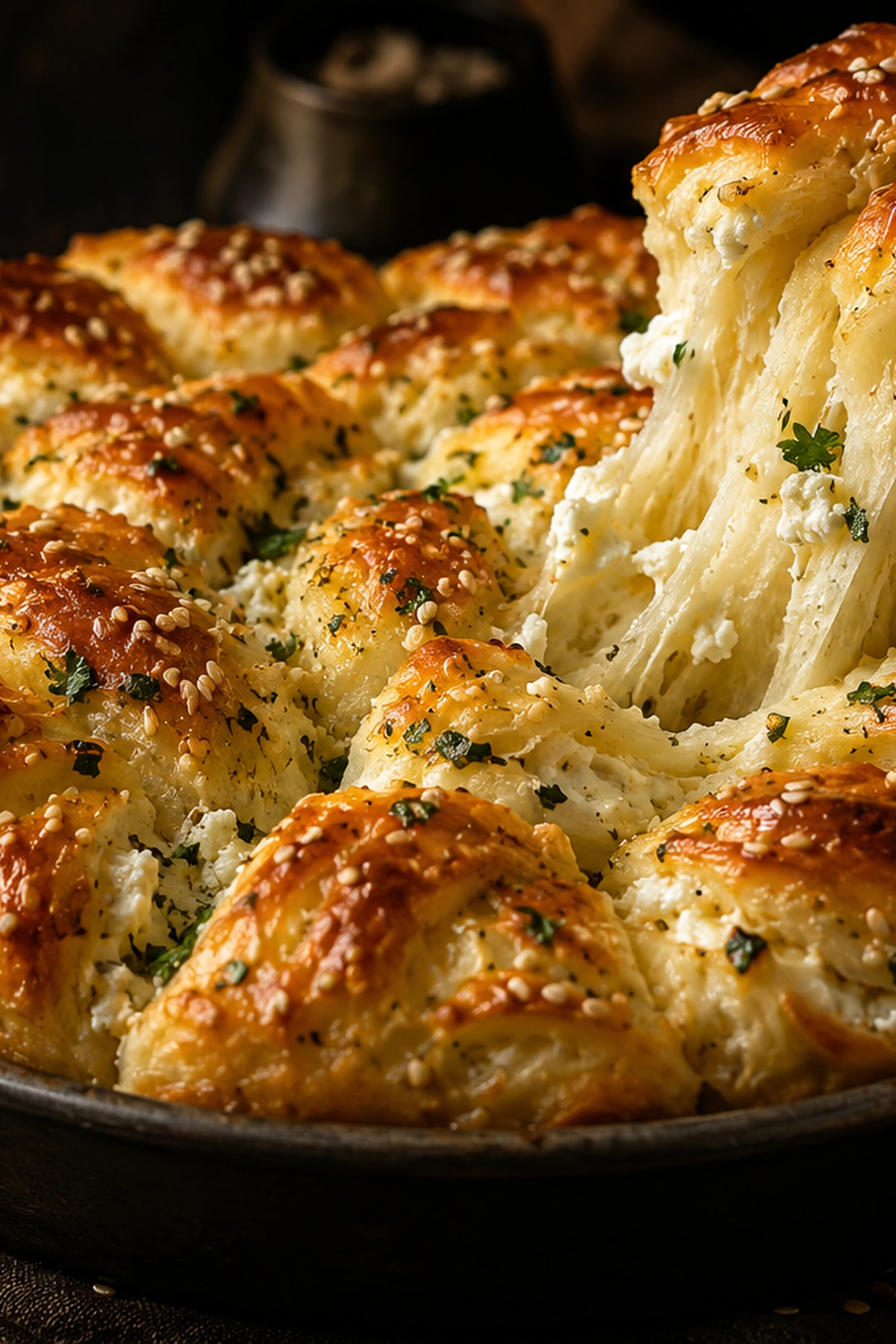 Balkan Pogaca Pull Apart Bread with Garlic Butter 🫓✨