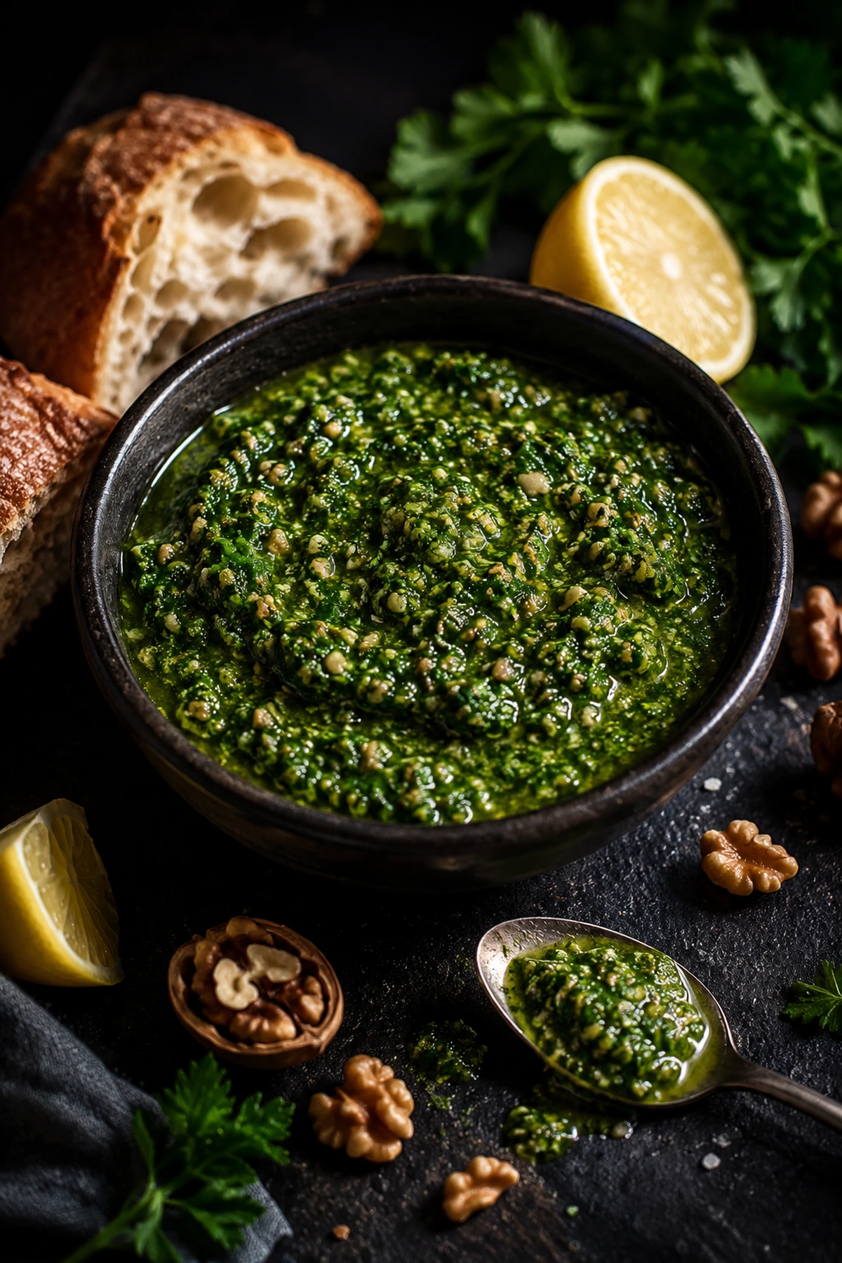 Balkan Parsley Walnut Lemon Sauce 🌿✨